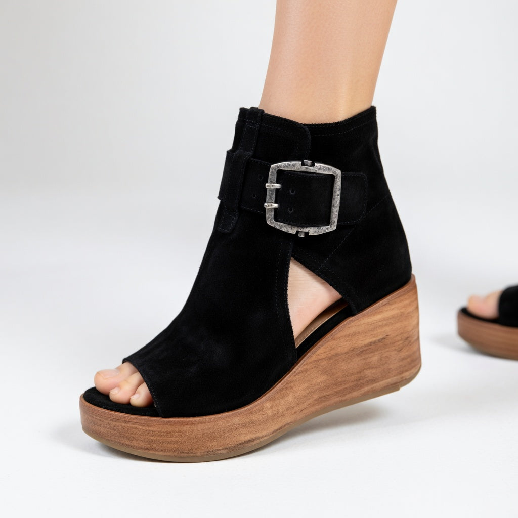 Francesca™ — Stivali chic con zeppa aperta