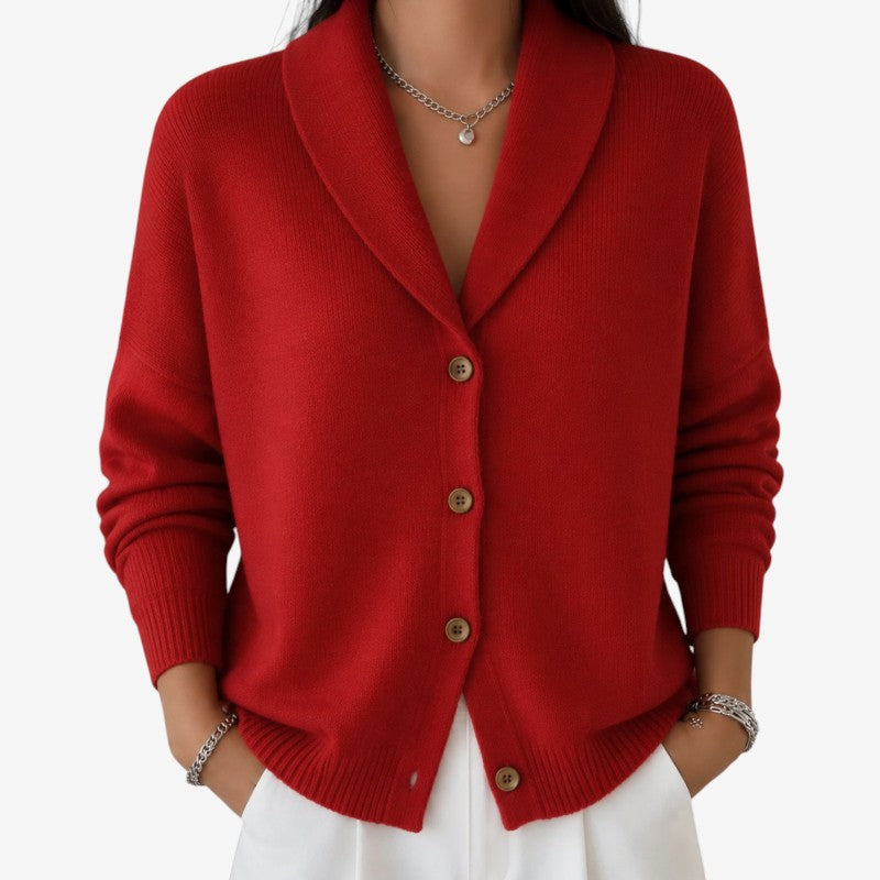 Cardigan da donna a maniche lunghe con bottoni