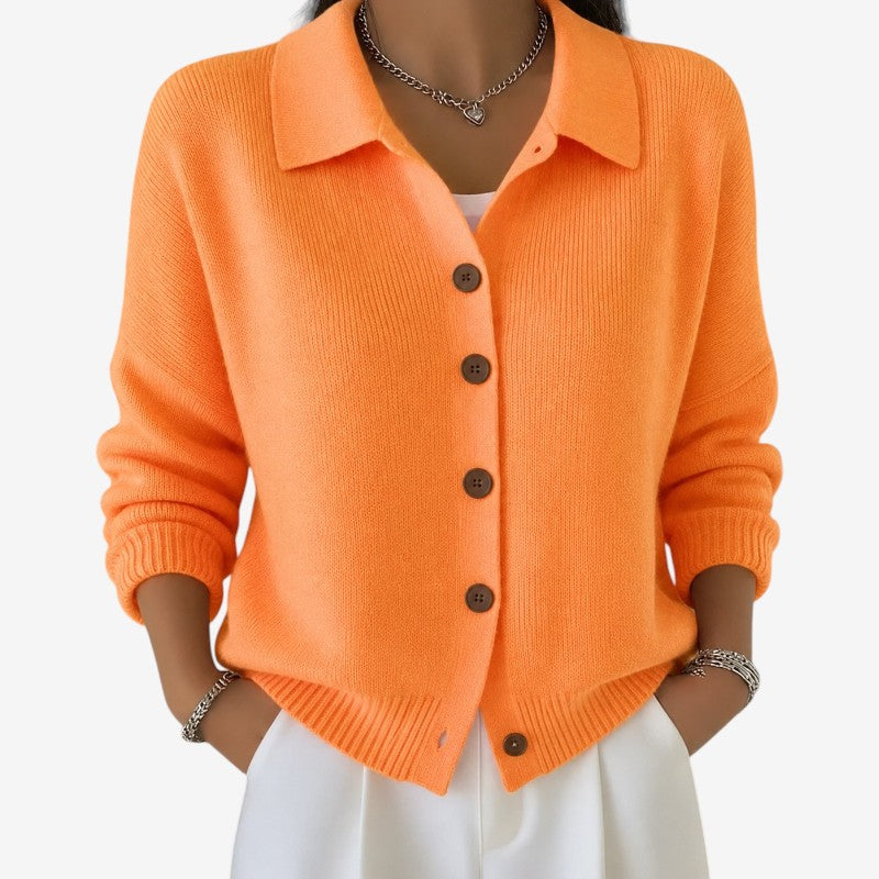 Cardigan da donna a maniche lunghe con bottoni