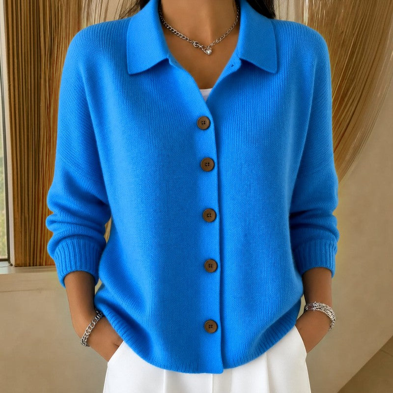 Cardigan da donna a maniche lunghe con bottoni