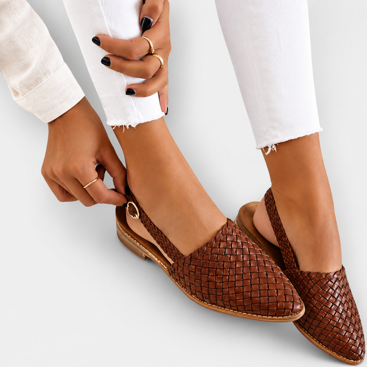 Aurora | Mocassino Slingback Intrecciato