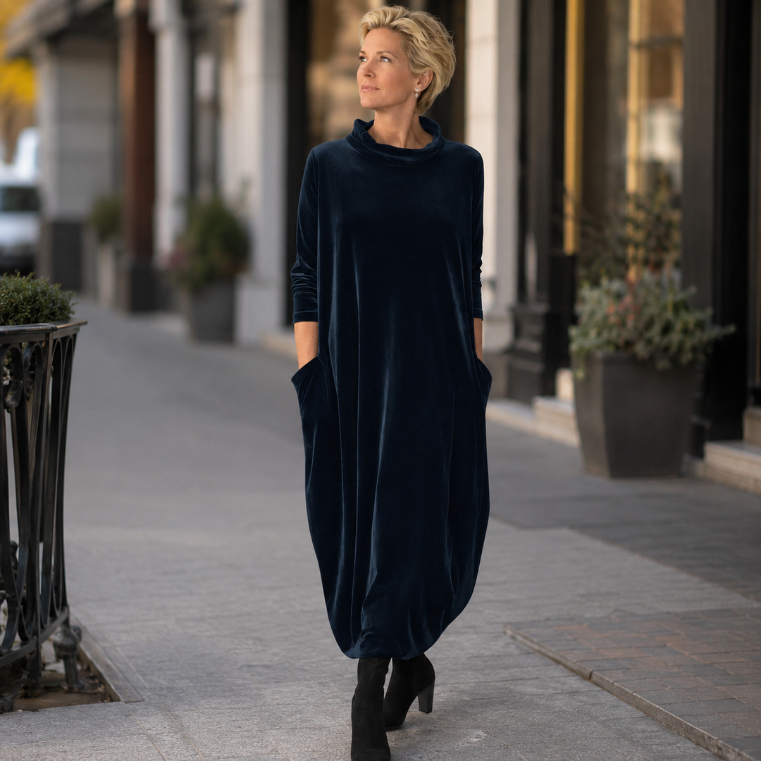 LEONA | ELEGANTE ABITO LUNGO PER AUTUNNO-INVERNO