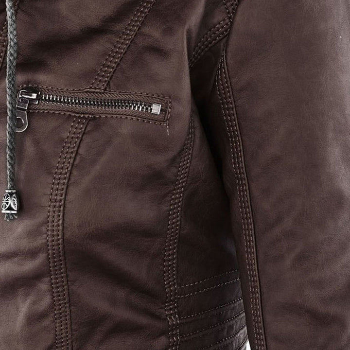 Calliope | Giacca Biker con Cappuccio
