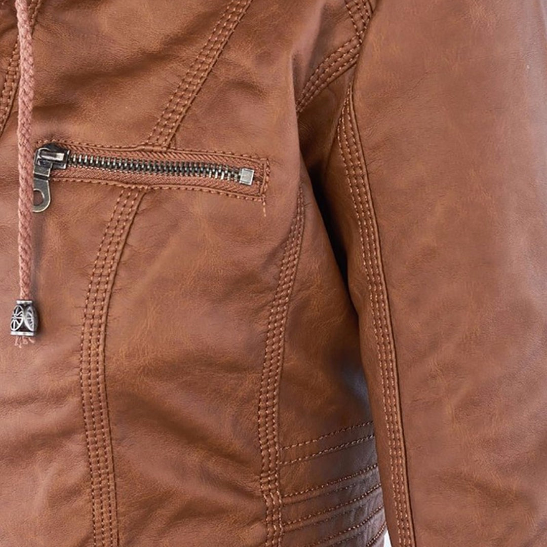 Calliope | Giacca Biker con Cappuccio