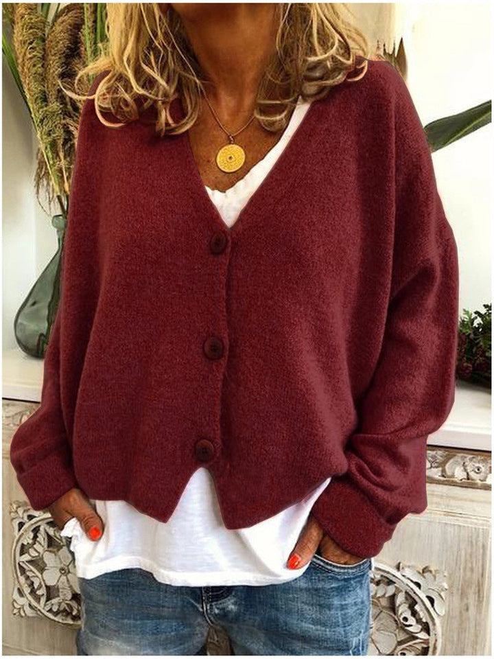 Elegante cardigan lavorato a maglia da donna