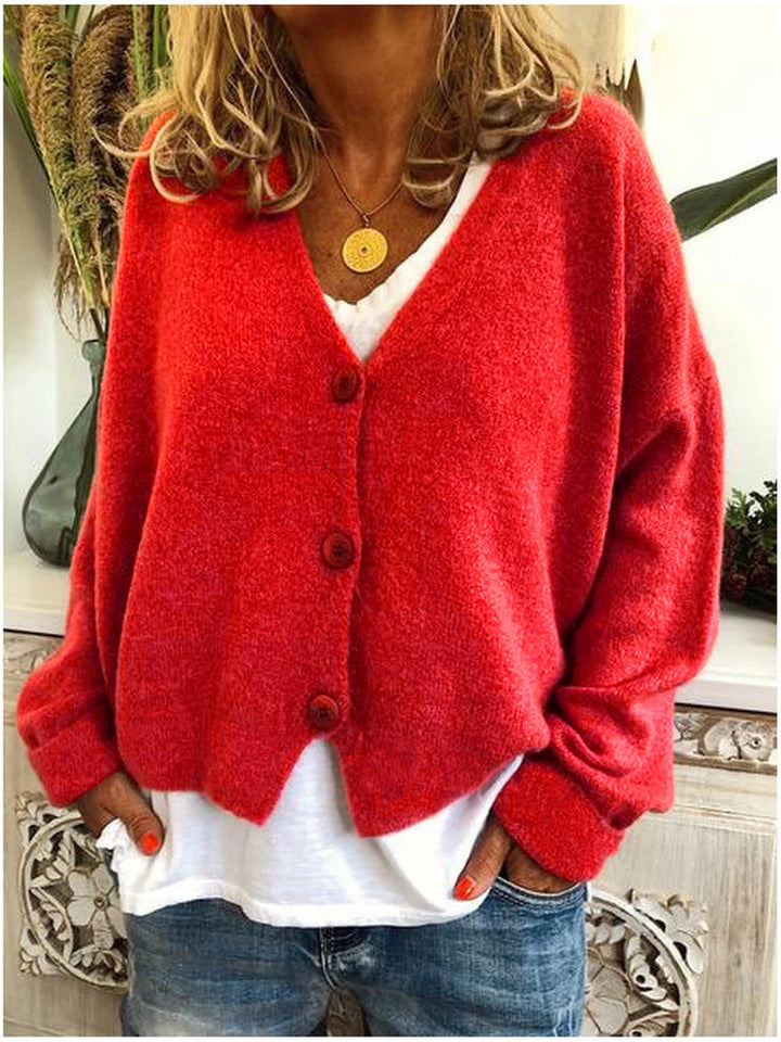 Elegante cardigan lavorato a maglia da donna