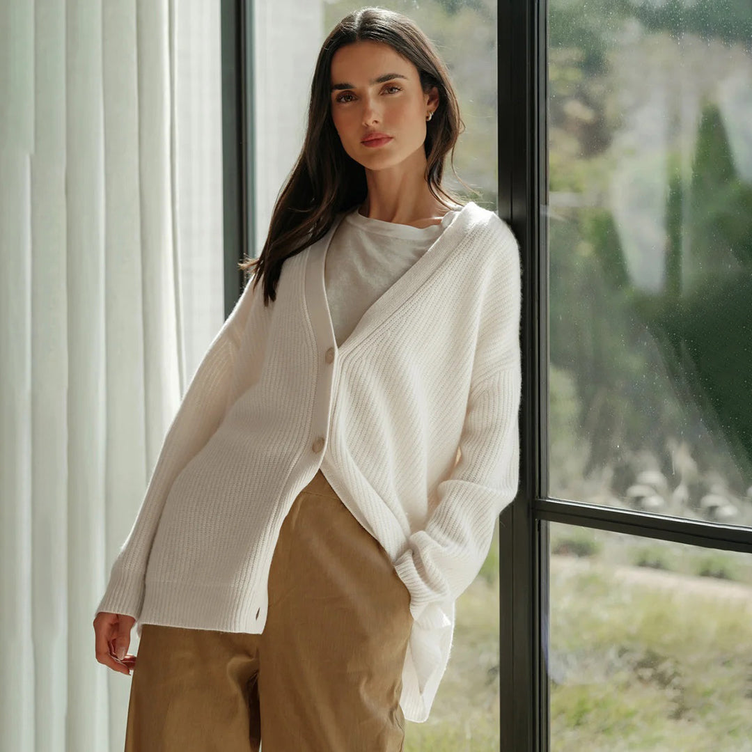 Cardigan Cashmere Oversize Donna