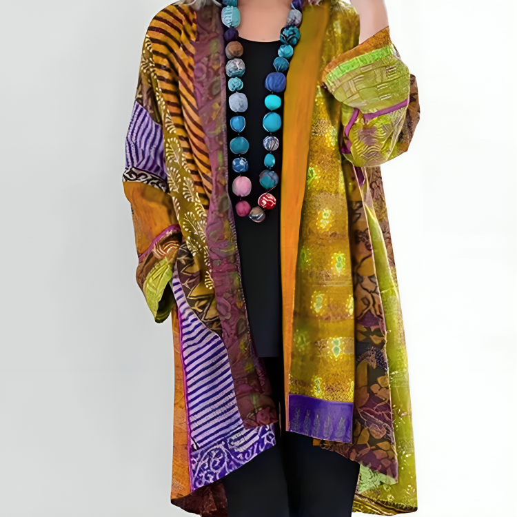 DAHLIENNE | CARDIGAN ELEGANTE IN MAGLIA CON TAGLIO STRATIFICATO