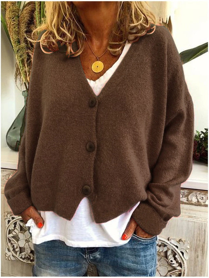Elegante cardigan lavorato a maglia da donna