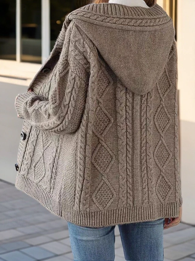 Gilet Torsadé con Cappuccio Michèle
