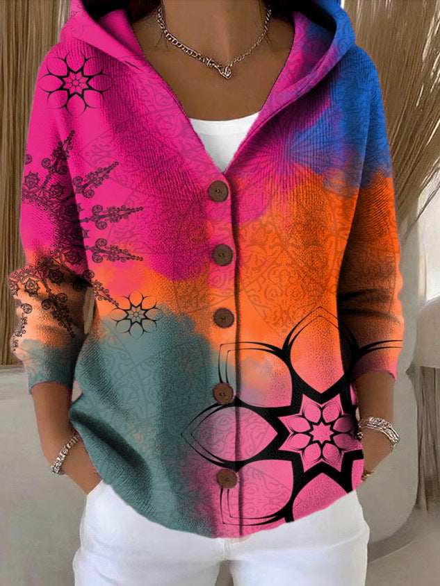 VESTE CON CAPPUCCIO PATCHWORK PER DONNE