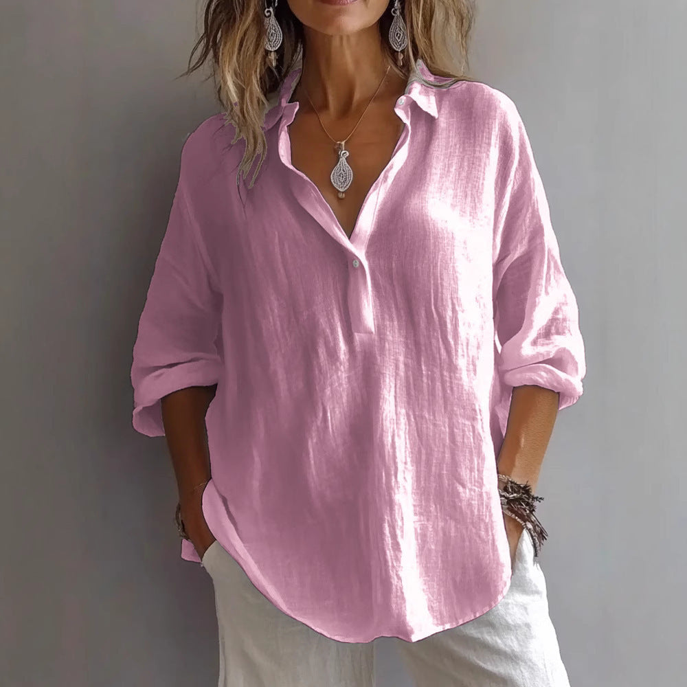 Valentina | Camicia Casual in Lino per Donne