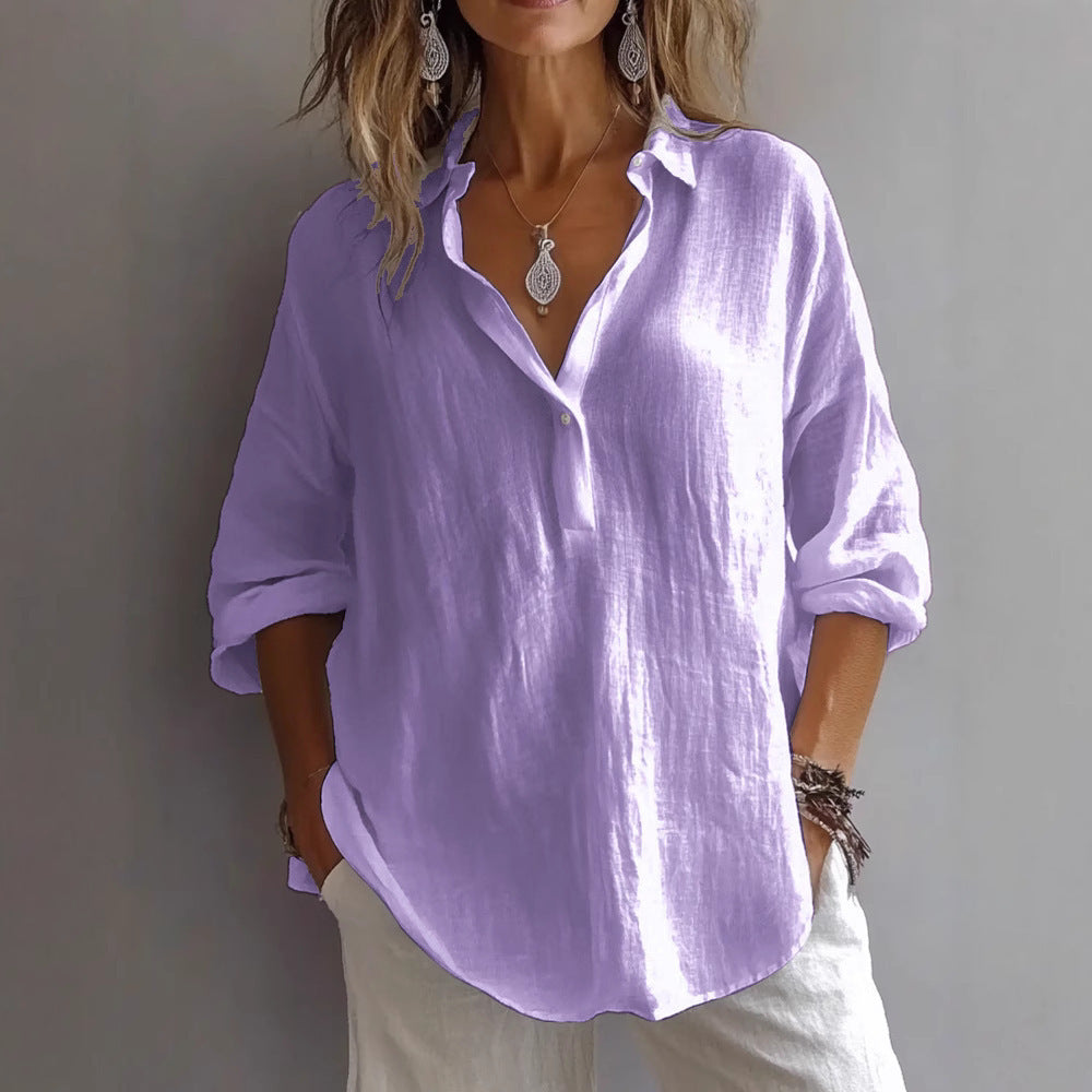 Valentina | Camicia Casual in Lino per Donne