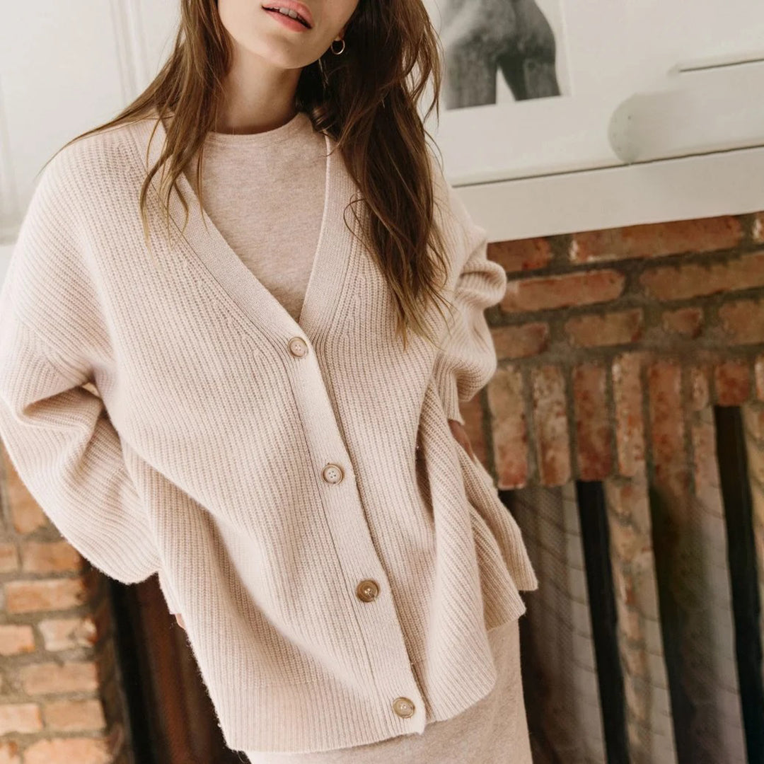 Cardigan Cashmere Oversize Donna