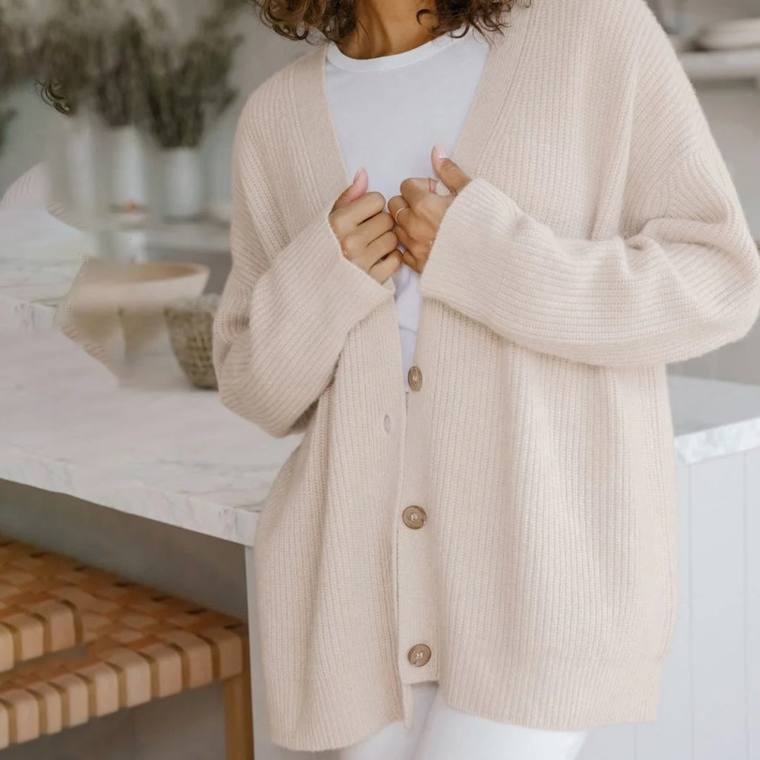Cardigan Cashmere Oversize Donna