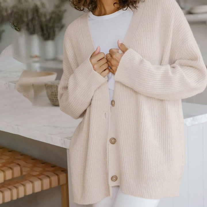 Cardigan Cashmere Oversize Donna