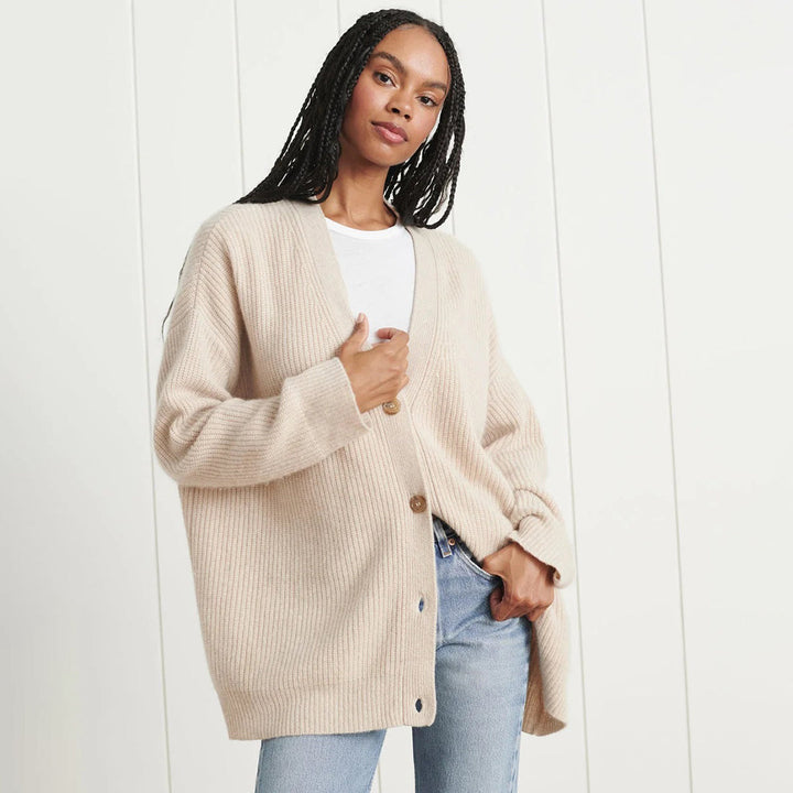 Cardigan Cashmere Oversize Donna