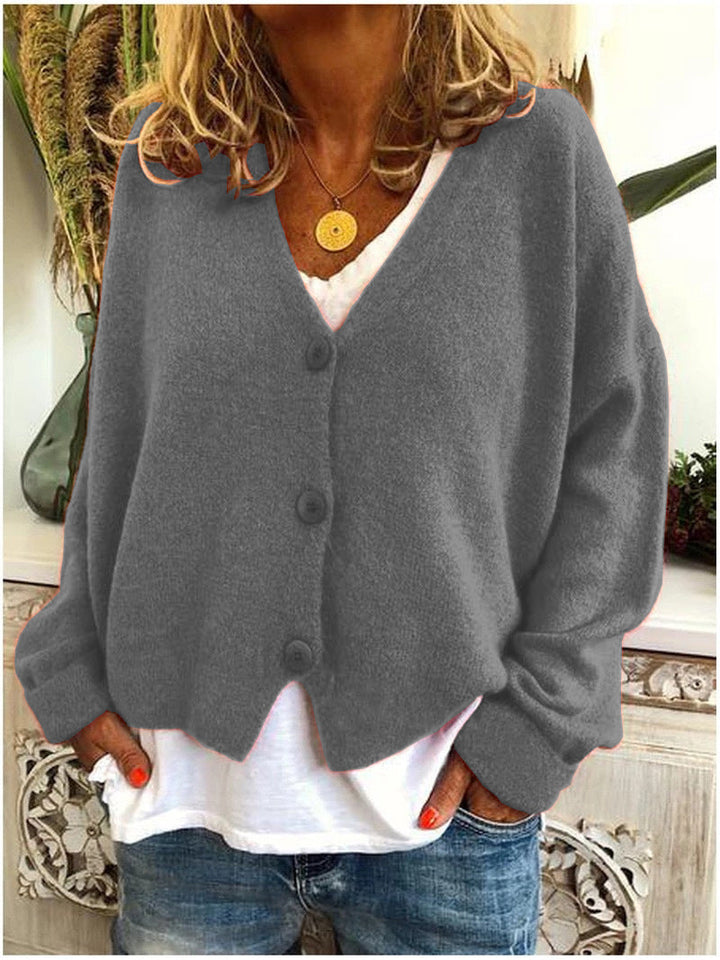 Elegante cardigan lavorato a maglia da donna