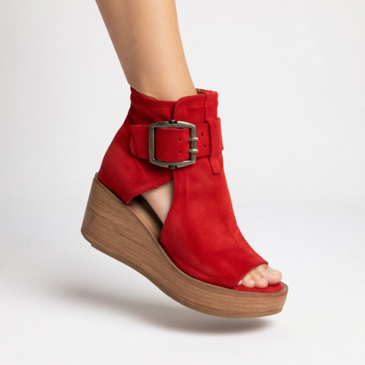 Francesca™ — Stivali chic con zeppa aperta
