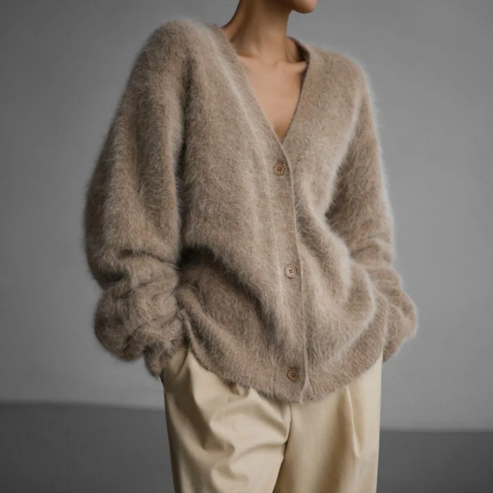 Cardigan Mohair Duveteux Élise