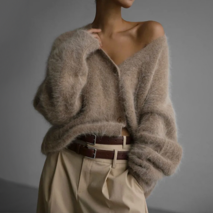 Cardigan Mohair Duveteux Élise