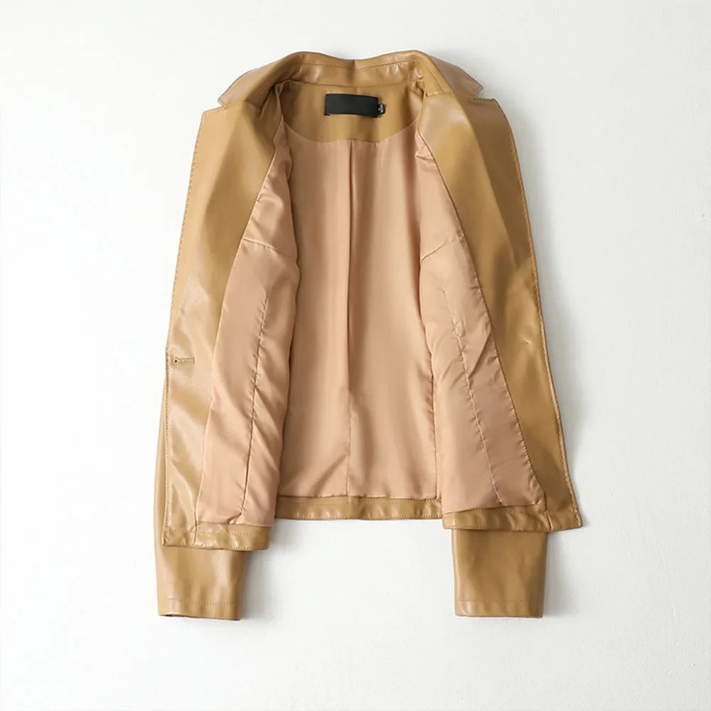 Blazer in Pelle Vera di Agnello Giacca Su Misura