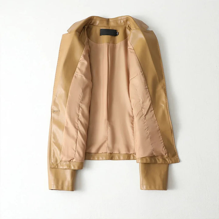 Blazer in Pelle Vera di Agnello Giacca Su Misura