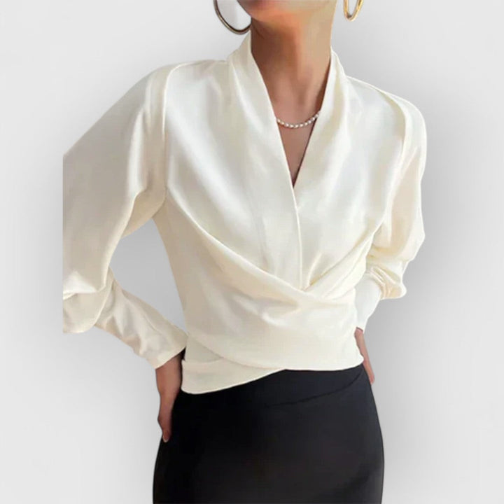 Antonia | Blusa elegante da donna con maniche a sbuffo