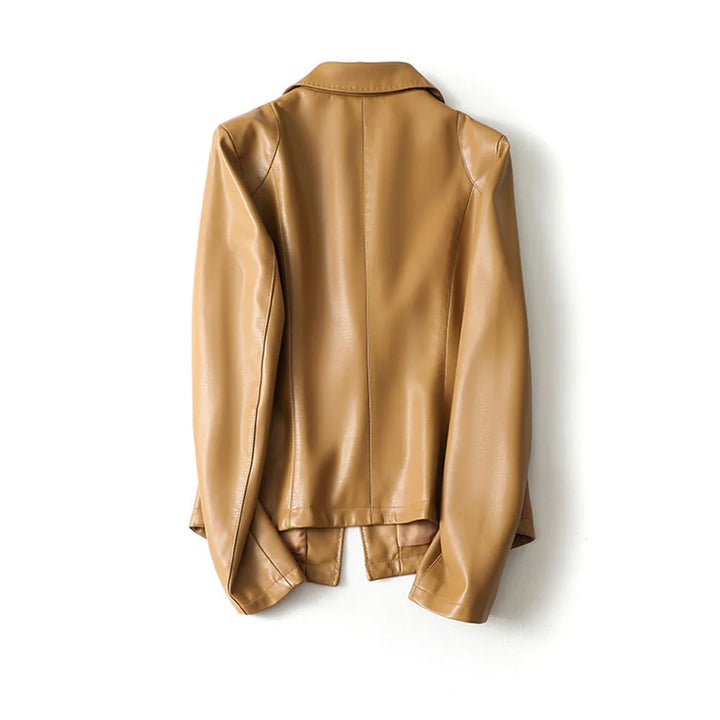 Blazer in Pelle Vera di Agnello Giacca Su Misura