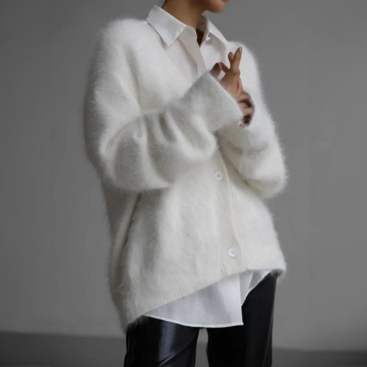 Cardigan Mohair Duveteux Élise