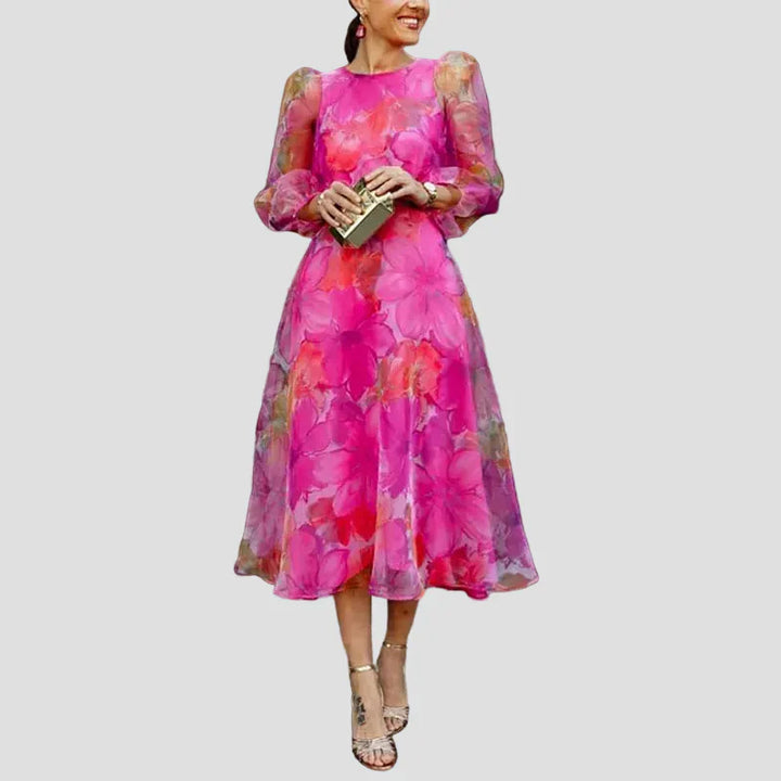 Aria | Vestito Midi a Stampa Floreale