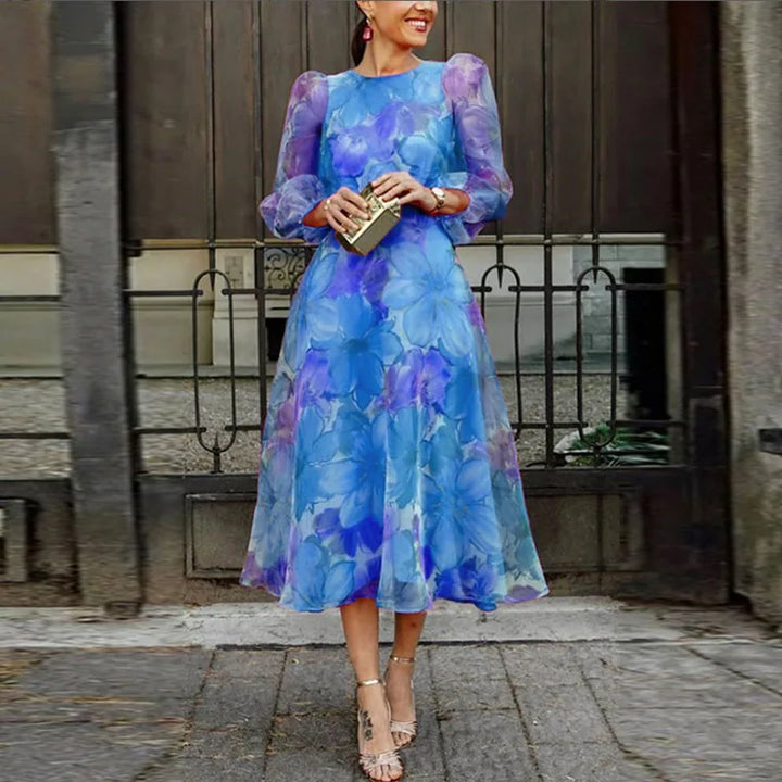 Aria | Vestito Midi a Stampa Floreale