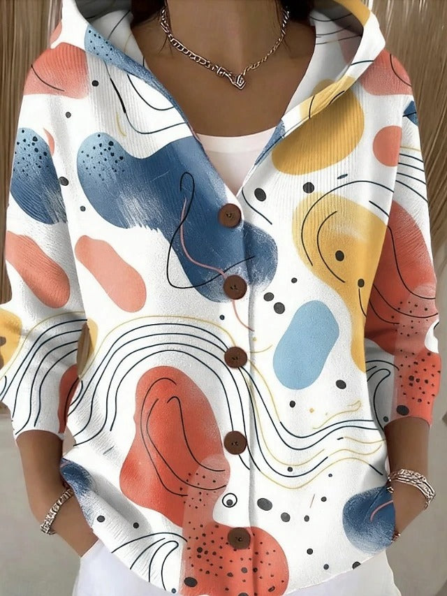 VESTE CON CAPPUCCIO PATCHWORK PER DONNE