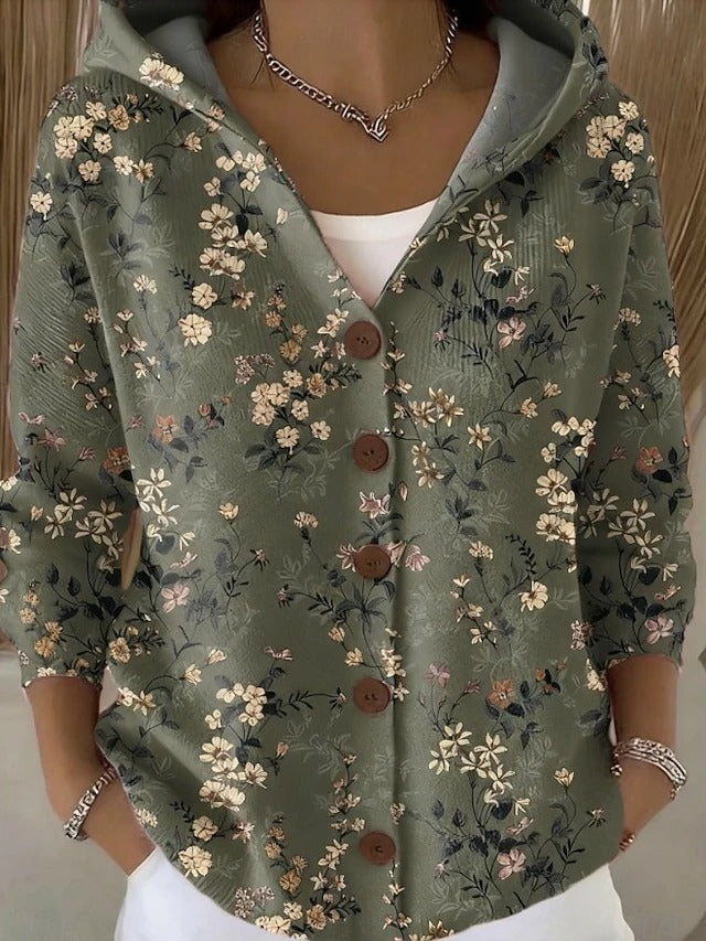 VESTE CON CAPPUCCIO PATCHWORK PER DONNE