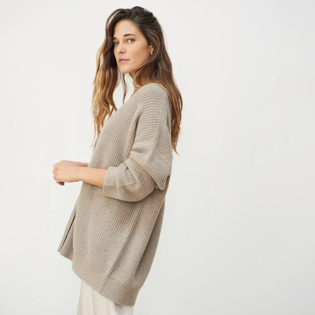 Cardigan Cashmere Oversize Donna