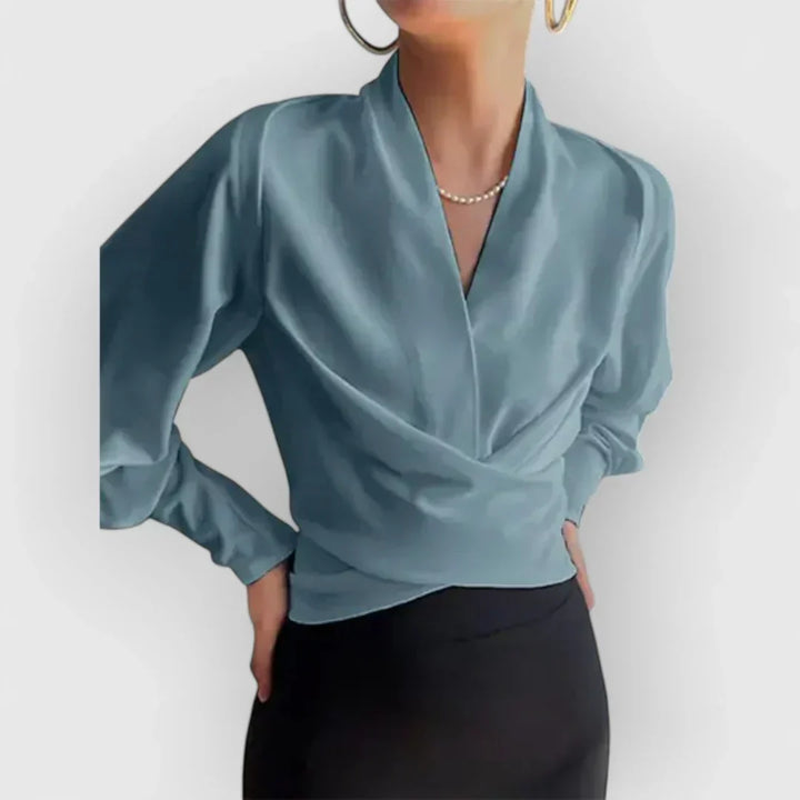 Antonia | Blusa elegante da donna con maniche a sbuffo