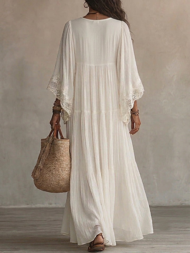 ABITO MAXI CON PIZZO PER DONNE