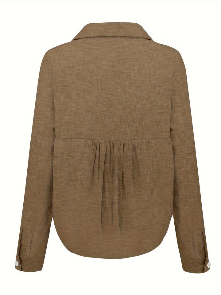 CAMICIA MODERNA CON MANICHE LUNGHE PER DONNE