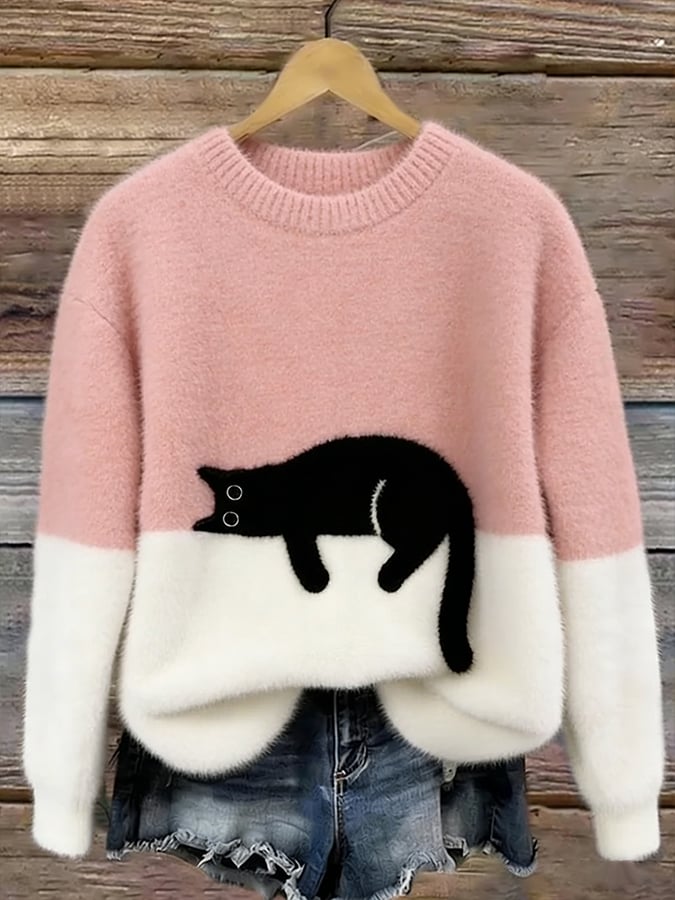 PCP | Pull Oversize Elegante con Gatto Armelle