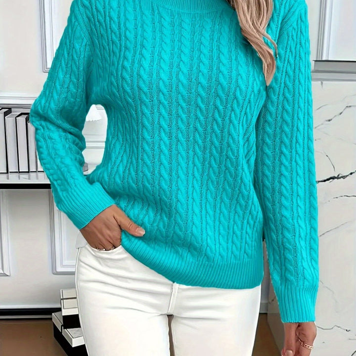 MAGLIONE A COLLO TONDO COZY PER DONNE