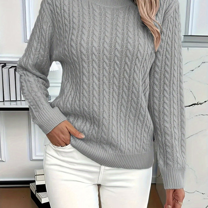 MAGLIONE A COLLO TONDO COZY PER DONNE
