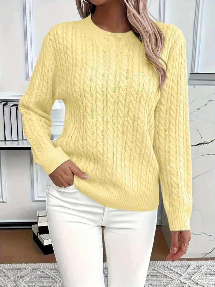 MAGLIONE A COLLO TONDO COZY PER DONNE