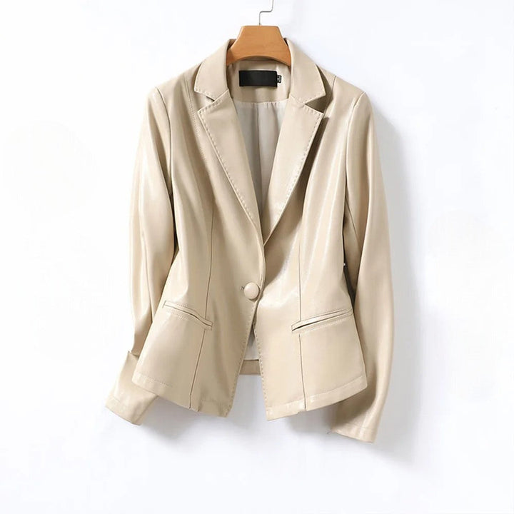 Blazer in Pelle Vera di Agnello Giacca Su Misura