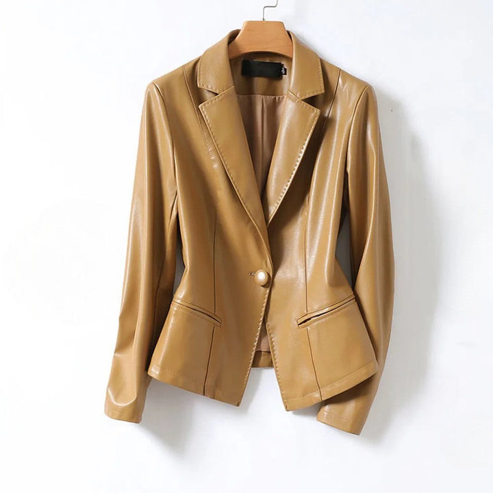 Blazer in Pelle Vera di Agnello Giacca Su Misura