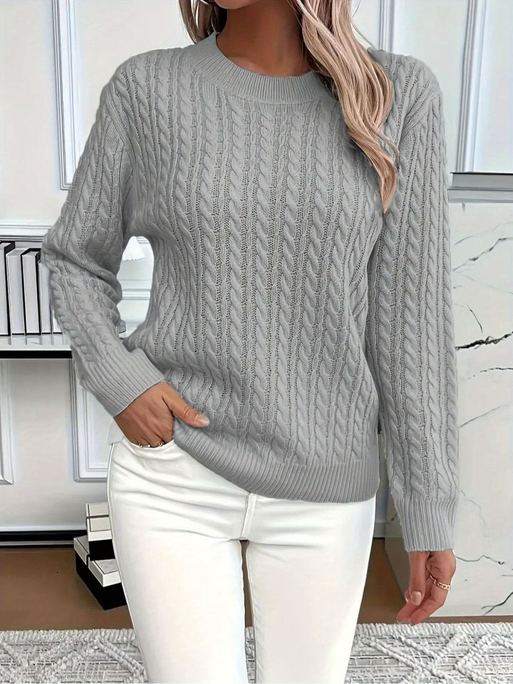MAGLIONE A COLLO TONDO COZY PER DONNE