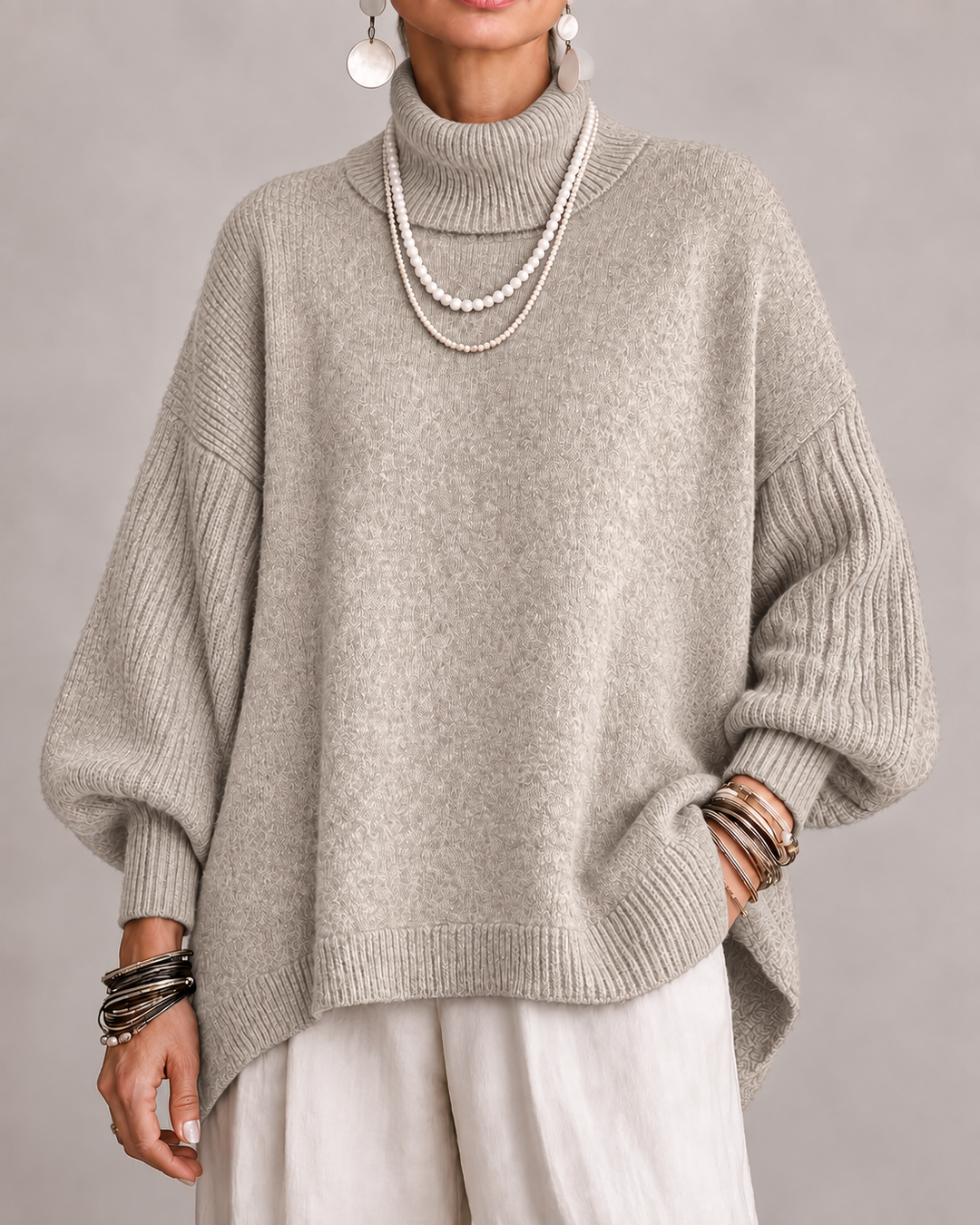 Pull Col Roulé Oversize Pauline