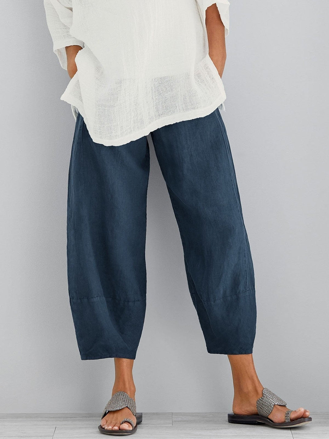 BELLUCCI MILANO | PANTALONI CROP IN COTONE PER DONNE