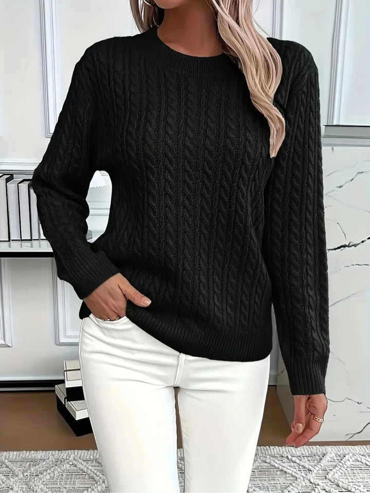 MAGLIONE A COLLO TONDO COZY PER DONNE