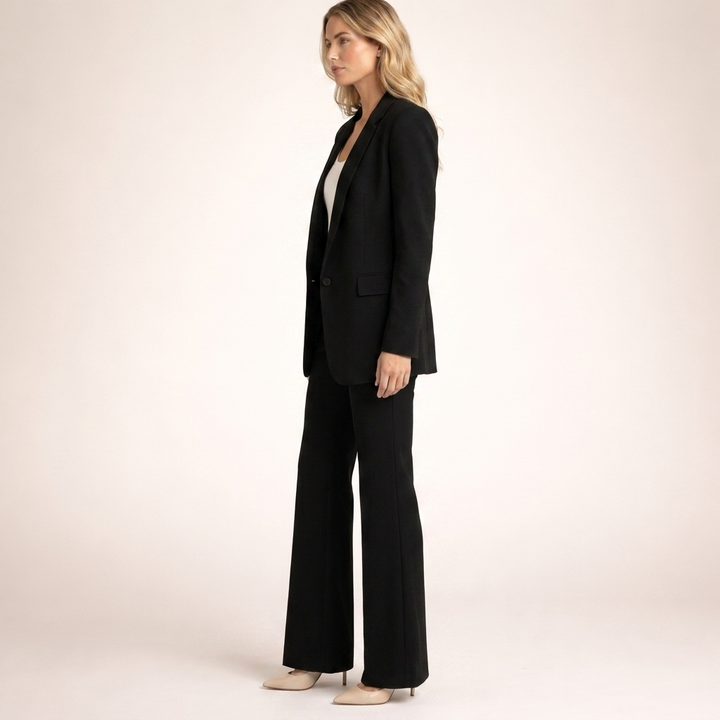 Lena | Completo da Donna con Pantaloni Svasati e Bottoni