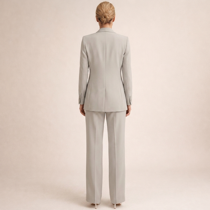 Lena | Completo da Donna con Pantaloni Svasati e Bottoni